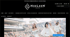 Desktop Screenshot of noeleenmillinery.com